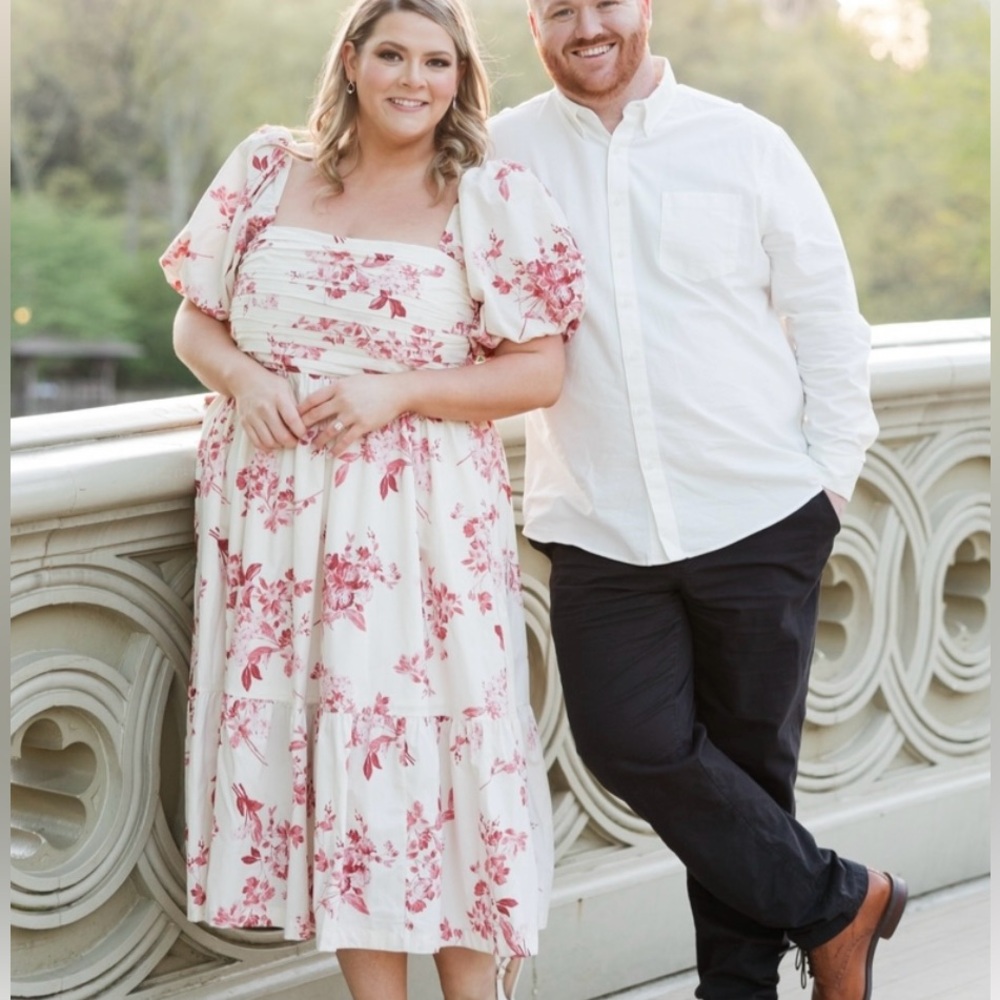 Abercrombie & Fitch Pink, White Red Floral Dress